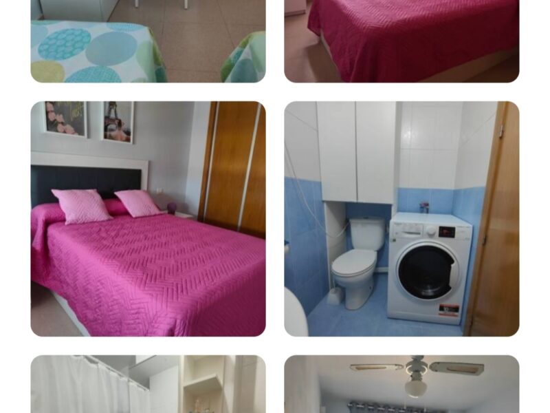 Alquilo apartamento de dos dormitorios en el Puerto de Mazarrón. Urbanización con piscina, plaza de garaje, enfrente de la playa